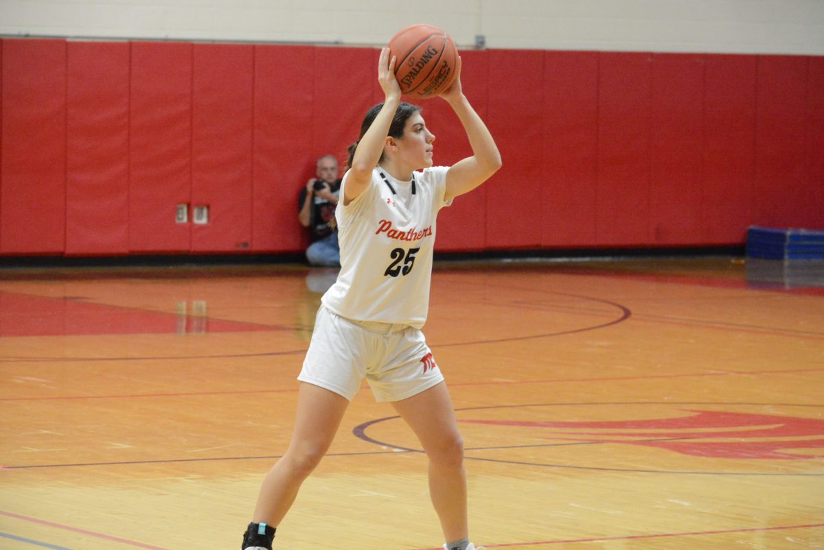 Abby Troesser, in action earlier this season, was among the players honored on Senior Night.